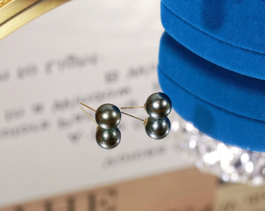 Classic Black Pearl Earrings