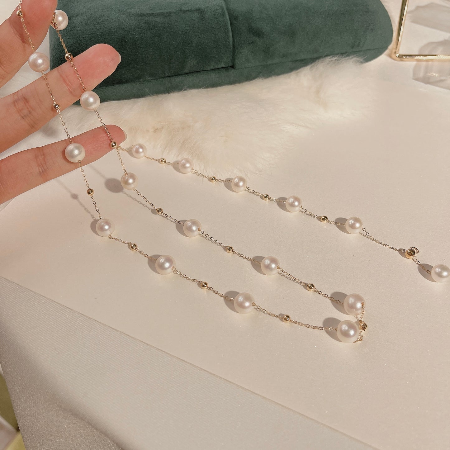 Twinkle Pearl Necklace