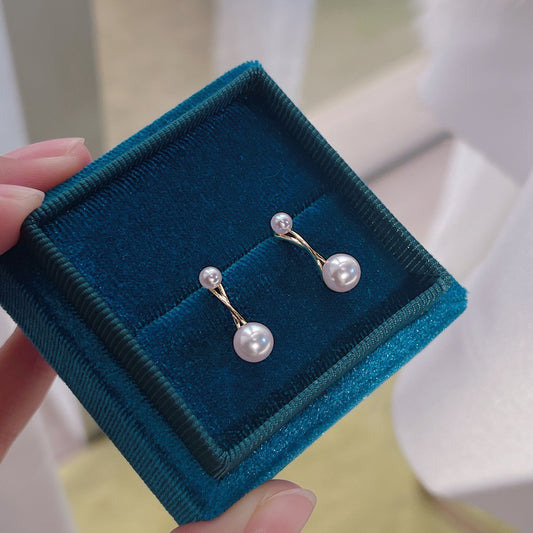 Double Pearl Earrings